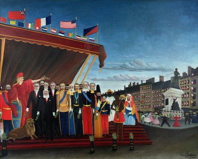 Les représentants des puissances étrangères venant saluer la République en signe de paix, 1907 - Henri Rousseau